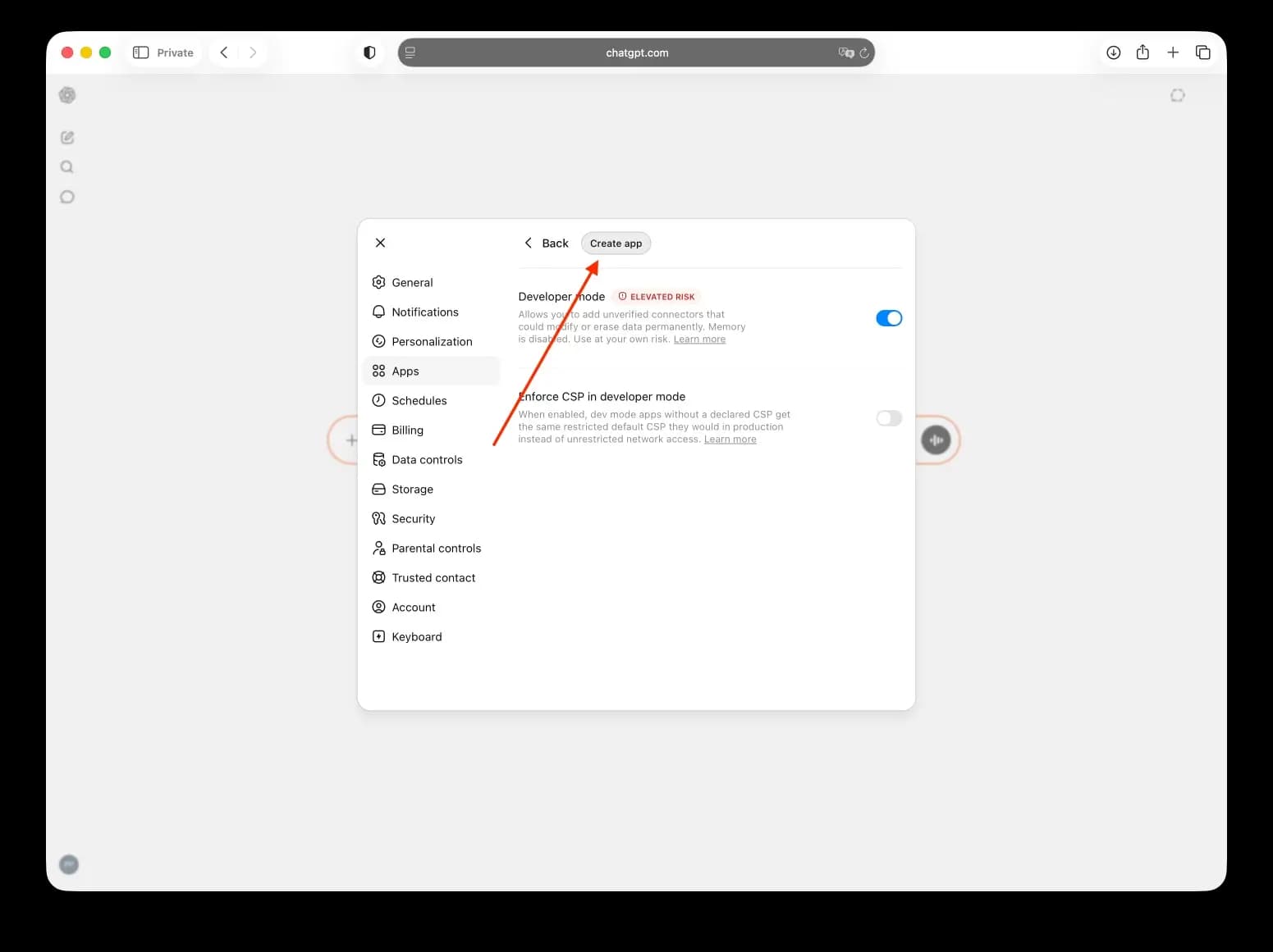 Create app